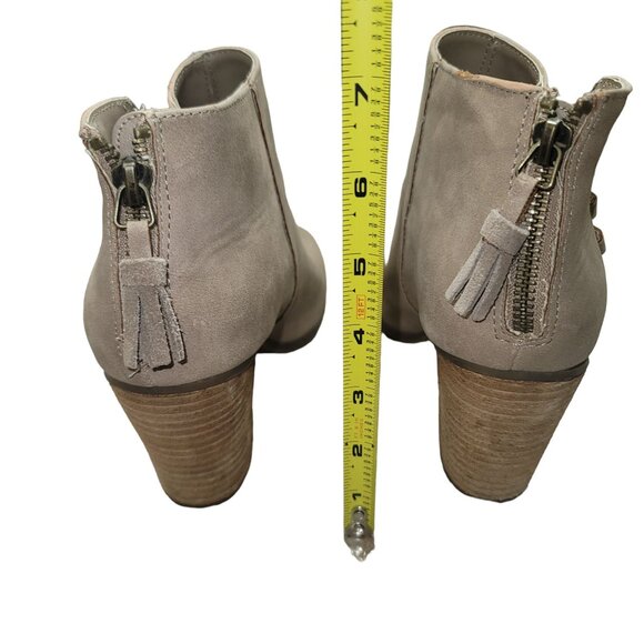 Rampage Darrow Women's Peep Toe Chunky Stacked Block Heel Zipper Ankle Boot Size - Picture 4 of 8